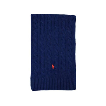 POLO RALPH LAUREN Klassischer Kabelschal mit Pony-Stickerei Blau 449959345 002 150391980