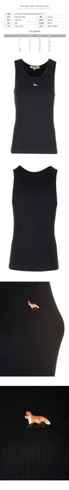 MAISON KITSUNE 25SS フォックス パッチ タンクトップ ブラック MW00103KJ0125 P199 150393076 [P]