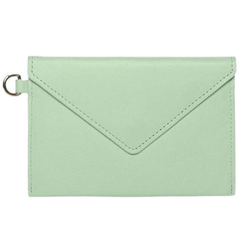 Maison Kitsune 25SS Silver Logo Neck Strap Pouch Card Holder Mist Green IU05528LC0025 P322 150393064