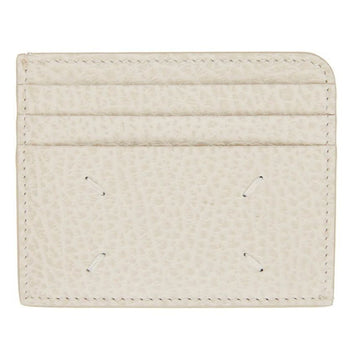 Maison Margiela Stitch Logo Card Holder Cream White P4455 T2003 150393401
