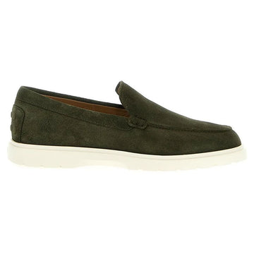 Tods Pebble Tab Suede Loafer Green XXM59K00040 RE0 V813 150341594