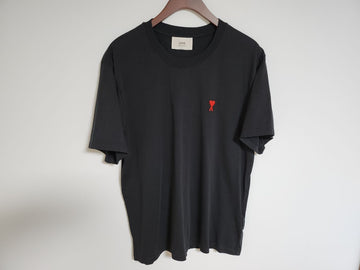 AMI Kleines Herzstickerei Kurzarm-T-Shirt BFUTS001 D2250 154620852