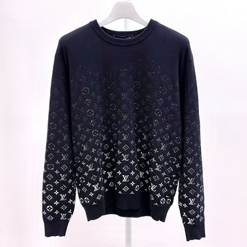 Louis Vuitton Gradient Black Monogram Knit L 154644854