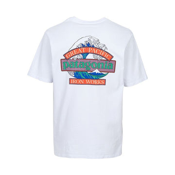 Patagonia Great Waves Responsibili-T Men's Short Sleeve T-Shirt 37873 WHI 154655307
