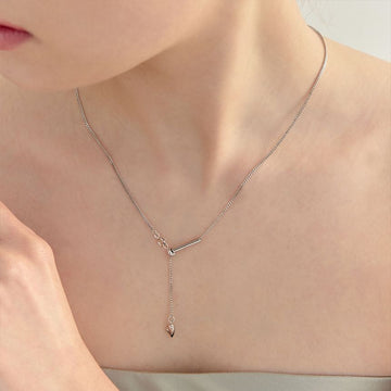 MSGRN  Balloon Heart Bar Necklace 154657757