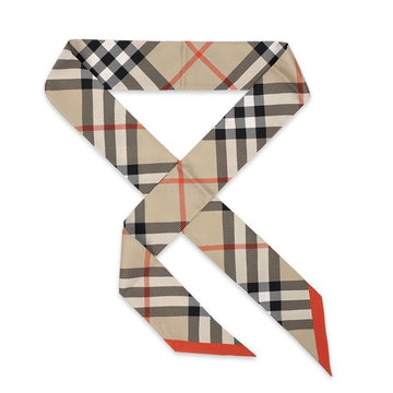 Burberry Women’s Checked Silk Skinny Scarf 8088136 139811342
