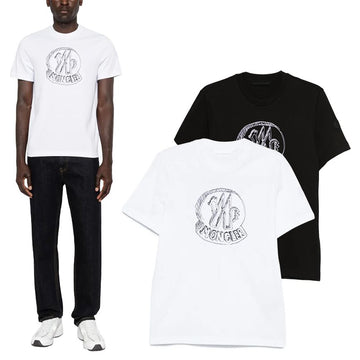 Moncler Sketch Logo T-Shirt 154659174