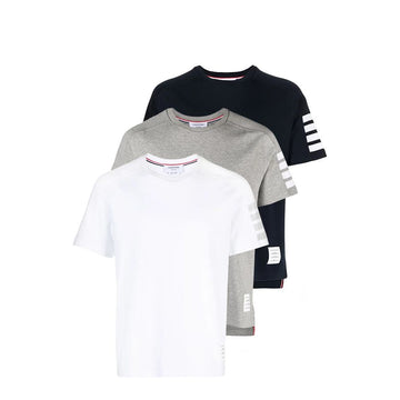THOM BROWNE サイドストライプ半袖Tシャツ 154659197