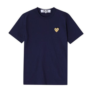 COMME DES GARCONS プレイ ゴールド ハート ワッペン 半袖 Tシャツ 152193755