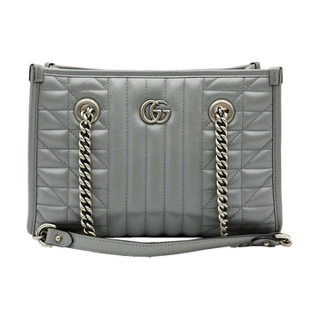 GUCCI グレー GG マーモント スモール ショルダーバッグ 681483 154660495