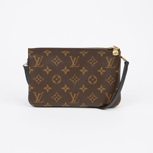 LOUIS VUITTON ダブル ジップ ポシェット ショルダー クロスバッグ 154157963 [P]