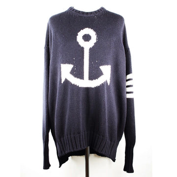 Thom Browne Diagonal Armband Anchor Knit Navy 4(105) 154661048