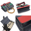 Gucci Navy Leather Dionysus Bamboo Top Handle Medium 2WAY 448075 154661147 [P]