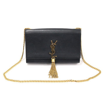 Saint Laurent Black Calfskin Tassel Kate Medium Chain Shoulder Bag 354119 154661176