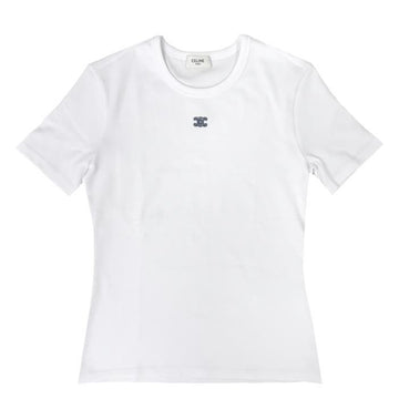 Celine Triope Logo Short Sleeve T-Shirt 154661250