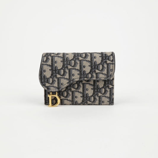 Dior Oblique Accordion Saddle Card Holder S5644CTZQ 154324804 [P]