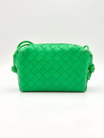 BOTTEGA VENETA イントレッチアート ループバッグ ミニ グリーン 状態 A 154661733
