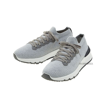 Brunello Cucinelli Men's Logo Tab Sneakers 154662562