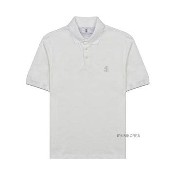 Brunello Cucinelli Men's Logo Polo Shirt 154662678