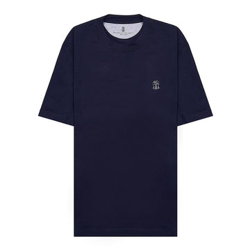 Brunello Cucinelli Men's Logo Jersey T-Shirt 154662685