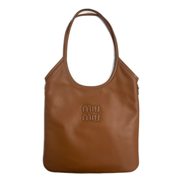 MIU MIU アイビーレギュラートートショルダーバッグ コニャック 5BG231 2CRW F0046 153589220