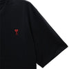 AMI ハートロゴ ノワール 半袖Tシャツ BFUTS005 726 001 オーバーフィット 80221494 [P]