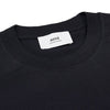 AMI ハートロゴ ノワール 半袖Tシャツ BFUTS005 726 001 オーバーフィット 80221494 [P]