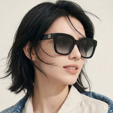 GUCCI Sonnenbrille GG1338SK 003 klassisch Unisex Hornrand Asiatische Passform 61698482
