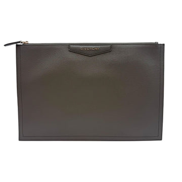 Givenchy Antigona Goat Skin Envelope Clutch Gray Large 154682783