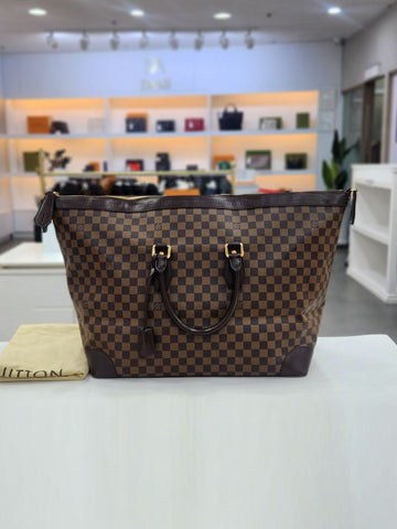 LOUIS VUITTON Damier Ébène Basra Tote N41537 154683125