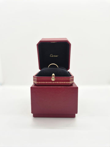 CARTIER C Ring 1p Diamant 3MM Hochzeitsring 58 154683475