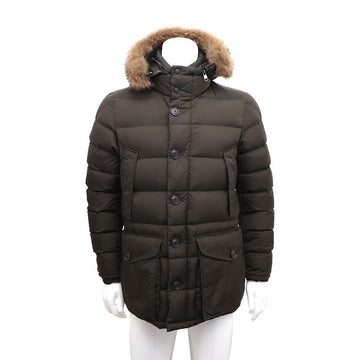 Moncler Men's Padded Jacket in Khaki 4138025 154684413
