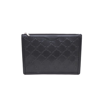 Gucci Black Embossed Leather GG Men's Clutch Bag 646449 kk21708211 154684423