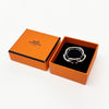 HERMES Dunkler Schalsring Silber Legate Schalsring ChandArc Kettenring 6VHEA26311 154684437 [P]