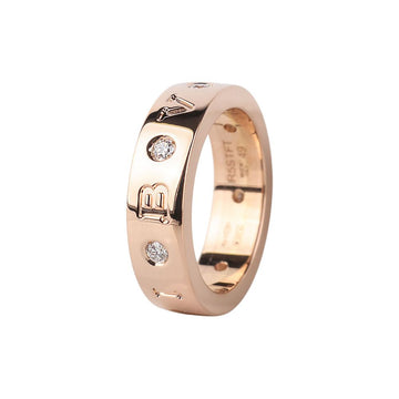 Bulgari Pink Gold B.zero1 Essential BB 7P Diamond Ring 49 (36873-1) 154684473