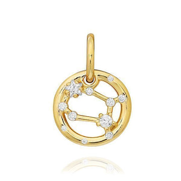Pandora Twin Zodiac Gemini Gold Pendant Charm 79548330