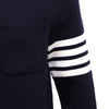 Thom Browne Wool 4-Bar Sports Coat Navy Knit Jacket MKJ024D 154684646 [P]