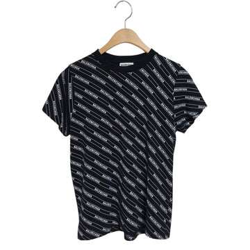 Balenciaga Women's Multi-Logo Short Sleeve T-Shirt 571213 TEV54 1000 118608339