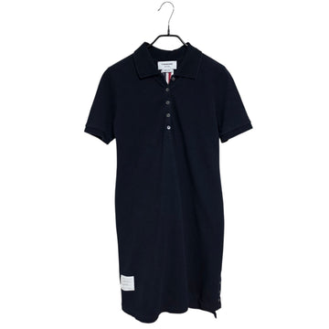 Thom Browne Short Sleeve Piqué Dress 154684847