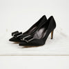 Salvatore Ferragamo Double Bow Pumps Heels Size 8.5 154429112 [P]