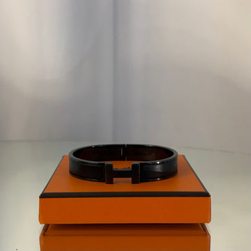 HERMES Click H Bracelet So Black Hardware & Noir Matte 154706512
