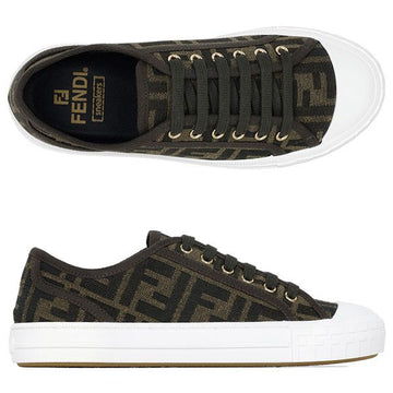 Fendi Brown FF Domino Sneakers 154737070