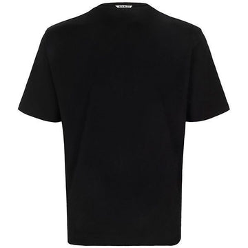 AURALEE Schwarzes Plissierter Bootneck T-Shirt A00P04GT 140490947