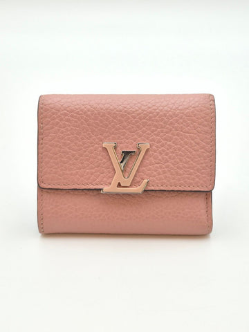 LOUIS VUITTON カプシン 二つ折り財布 ライトピンク(M68588) 154740748