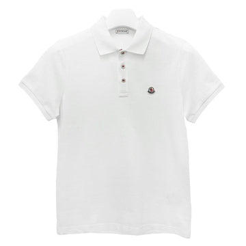 Moncler Logo Cotton Pique Polo Short Sleeve T-Shirt White (8A00026 84556 001) 154740767