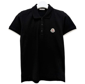 MONCLER Damen Polo T-Shirt aus Baumwolle mit Logo in Schwarz (8A00004 84720 999) 154740774