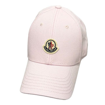 Moncler Gabardine Baseball Cap with Logo Patch in Light Pink 154740782