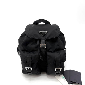 Prada Nylon Triangle Logo Backpack Black 1BZ677 154740877