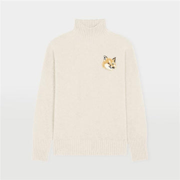 MAISON KITSUNE フォックスヘッドインタージャー男女共用ハイネックニット P700 JM00560KT1063 150468394