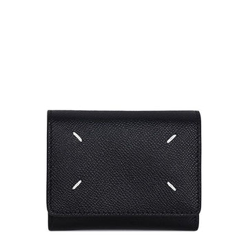 Maison Margiela Black Stitch Trifold Wallet 53212157